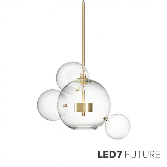 Giopato & Coombes - Bolle Circular Chandelier 24 Bubbles